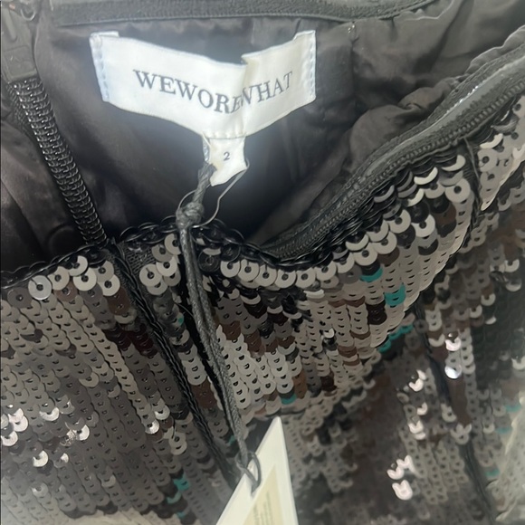 WeWoreWhat Strapless Corset Feathered Gown - Picture 6 of 9